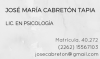 Foto de Licenciado en Psicologa Jos Mara Cabretn Tapia